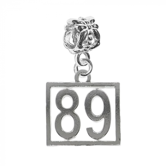 Charm argint Cifra 89 numar norocos cifre aniversare 10248_9360 Dras [1]