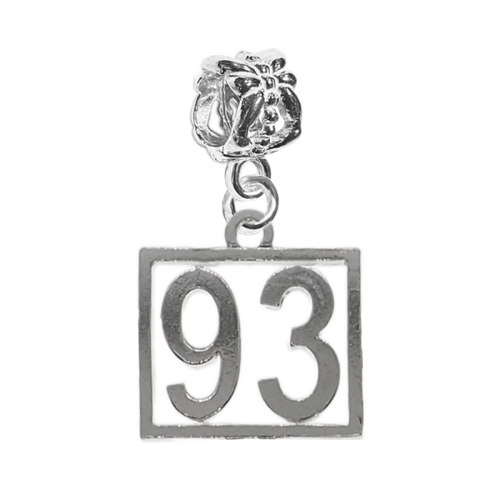 Charm argint Cifra 93 numar norocos cifre aniversare 10249_3360 Dras [1]