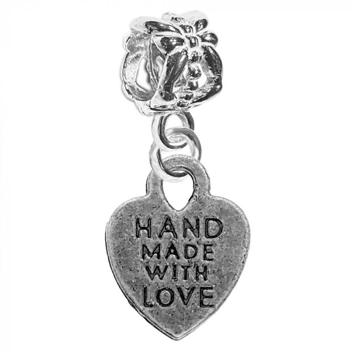 Charm argint Inimioara hand made with love 9570230 Dras [1]