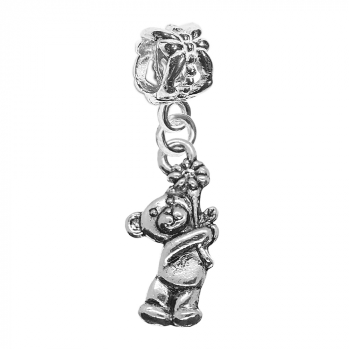 Charm argint Ursulet floare 9561240 Dras [1]