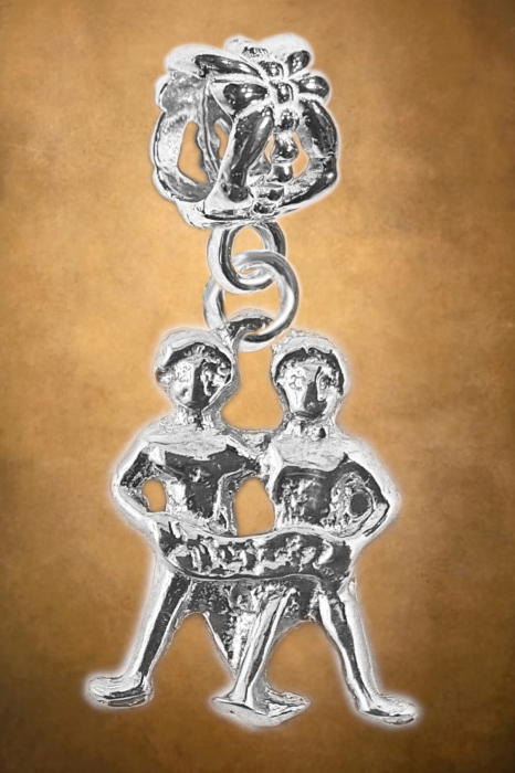 Charm argint zodie Gemeni zodiac european 9242160 Dras [2]