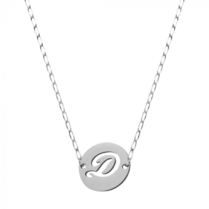 Lantisor argint personalizat banut decupat argint Litera D 9475FIG01345 Dras [1]