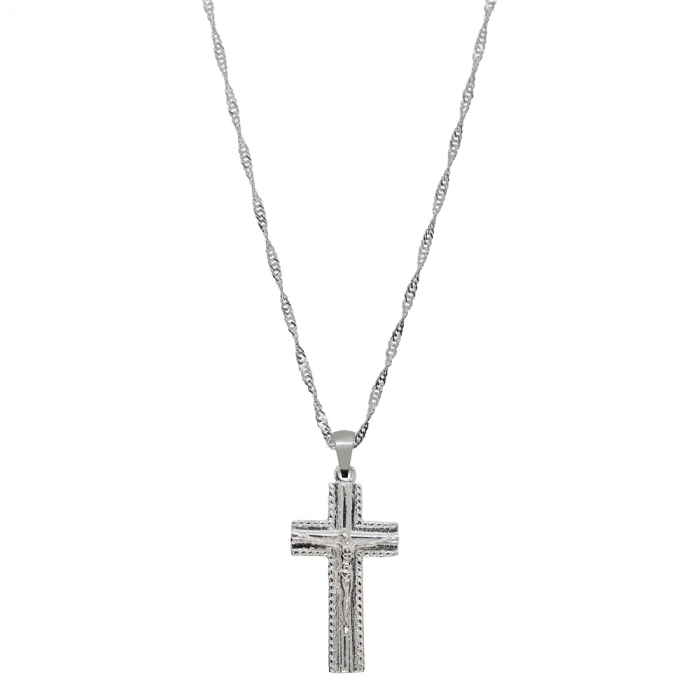 Lantisor argint personalizat cruciulita argint 4160SING805 Dras [1]