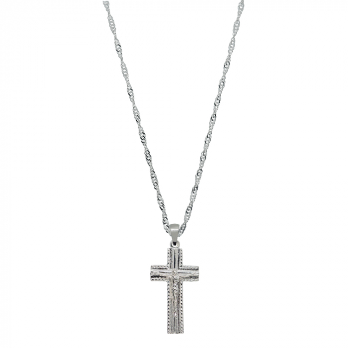 Lantisor argint personalizat cruciulita argint 4160SING885 Dras [1]