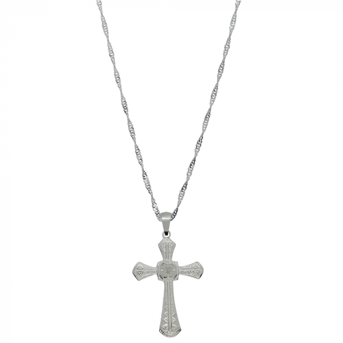 Lantisor argint personalizat cruciulita argint 4175SING855 Dras [1]