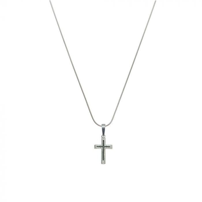 Lantisor argint personalizat cruciulita argint 4182SCH390 Dras [1]