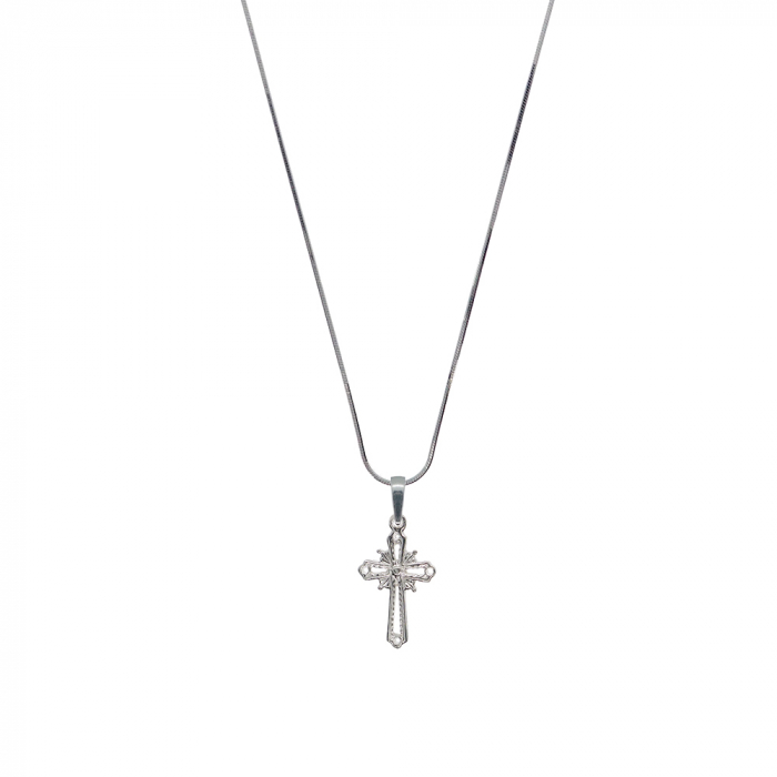 Lantisor argint personalizat cruciulita argint 4237SCHD410 Dras [1]