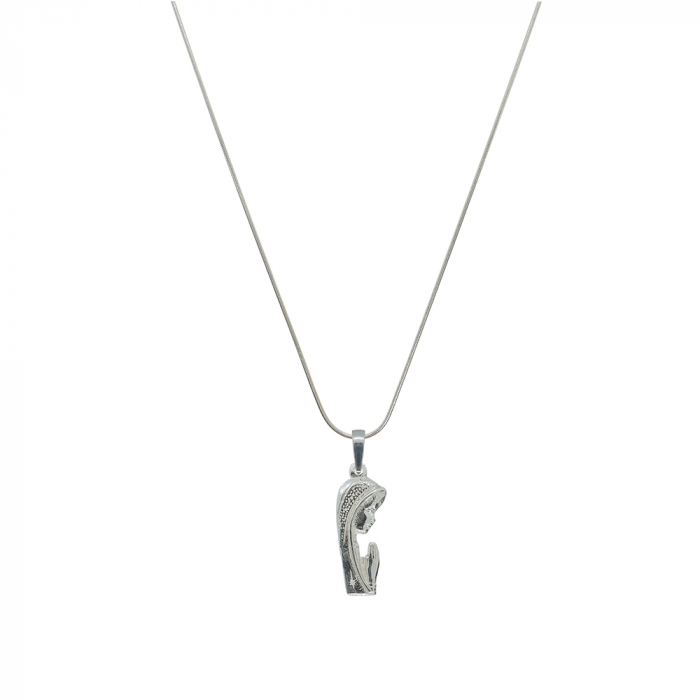 Lantisor argint personalizat medalion Maica Domnului argint 4223SCH435 Dras [1]