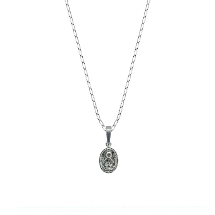 Lantisor argint personalizat medalion Maica Domnului argint 4371FIG01285 Dras [1]