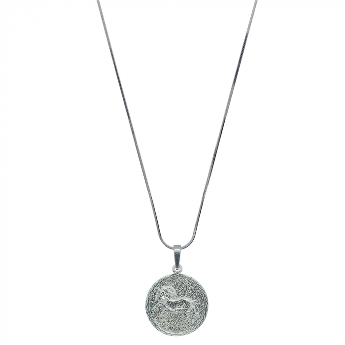Lantisor argint personalizat medalion zodie Berbec zodiac european argint 4202SCHD580 Dras [1]