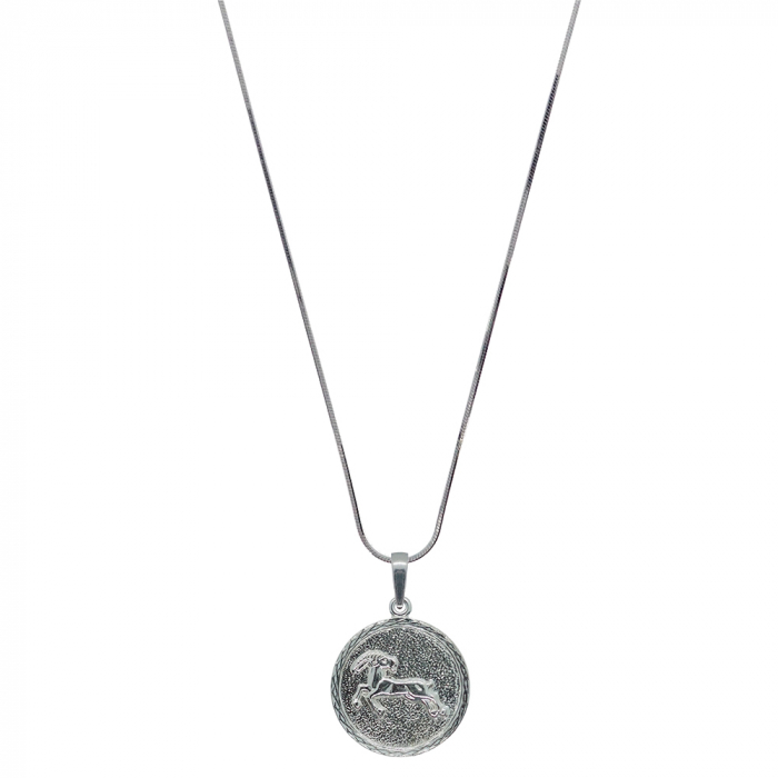 Lantisor argint personalizat medalion zodie Capricorn zodiac european argint 4202SCHD580 Dras [1]