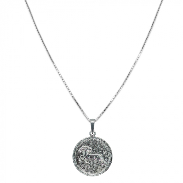 Lantisor argint personalizat medalion zodie Capricorn zodiac european argint 4202VEN500 Dras [1]