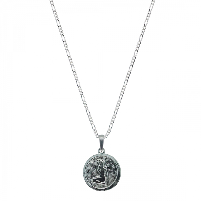 Lantisor argint personalizat medalion zodie Fecioara zodiac european argint 4201FIG460 Dras [1]
