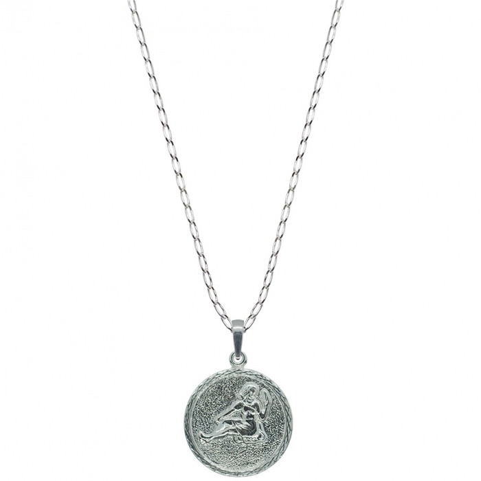 Lantisor argint personalizat medalion zodie Fecioara zodiac european argint 4202FIG505 Dras [1]