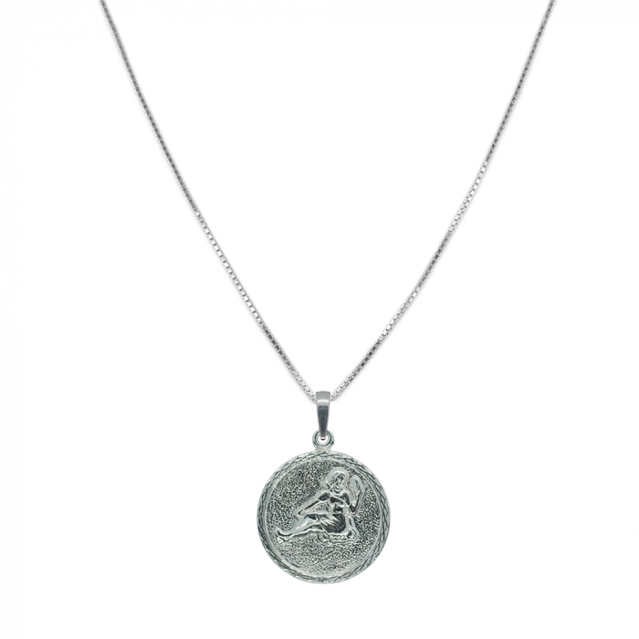 Lantisor argint personalizat medalion zodie Fecioara zodiac european argint 4202VEN550 Dras [1]