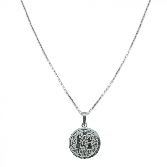 Lantisor argint personalizat medalion zodie Gemeni zodiac european argint 4201VEN450 Dras [1]