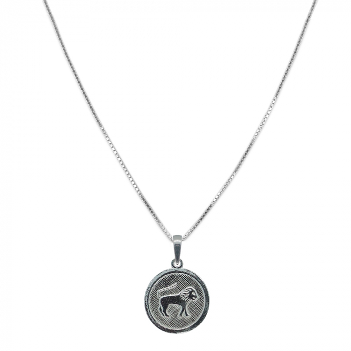 Lantisor argint personalizat medalion zodie Leu zodiac european argint 4201VEN400 Dras [1]