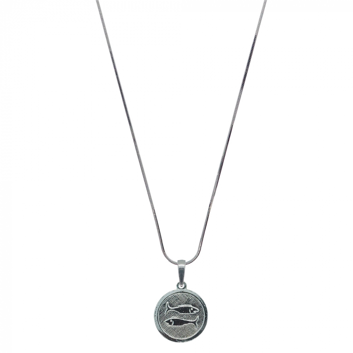 Lantisor argint personalizat medalion zodie Pesti zodiac european argint 4201SCHD480 Dras [1]
