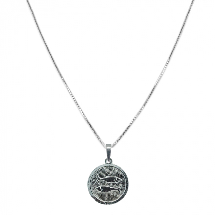 Lantisor argint personalizat medalion zodie Pesti zodiac european argint 4201VEN400 Dras [1]