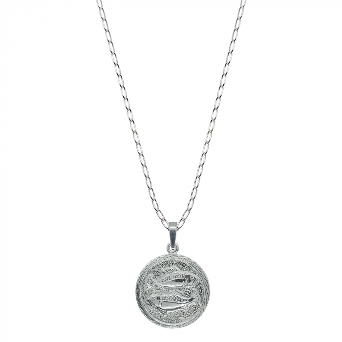 Lantisor argint personalizat medalion zodie Pesti zodiac european argint 4202FIG470 Dras [1]