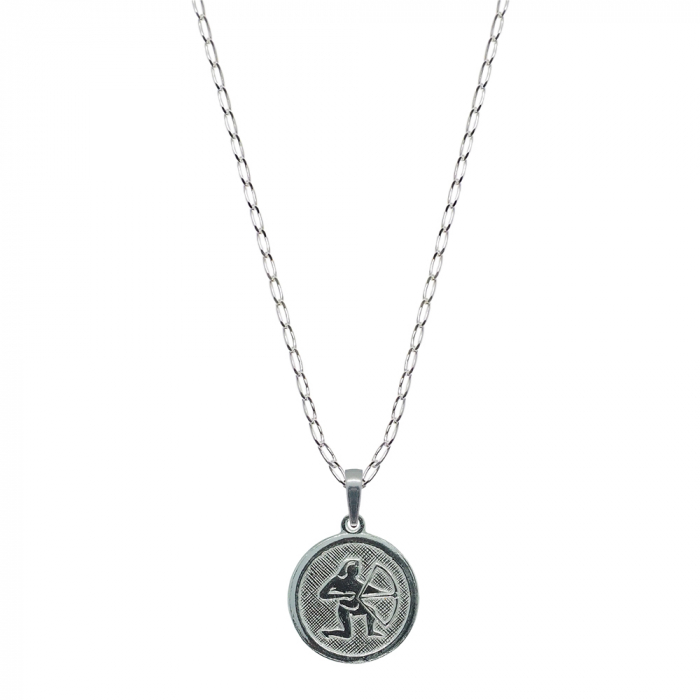 Lantisor argint personalizat medalion zodie Sagetator zodiac european argint 4201FIG370 Dras [1]