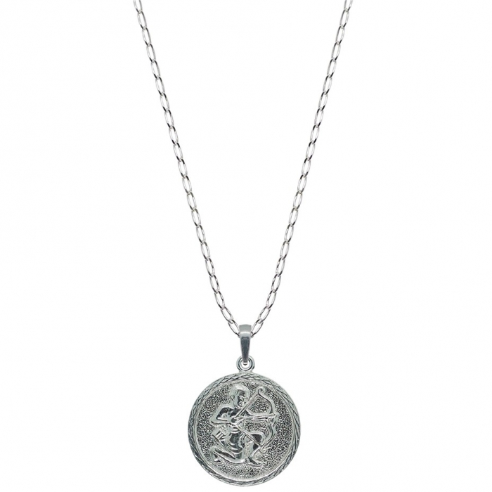 Lantisor argint personalizat medalion zodie Sagetator zodiac european argint 4202FIG470 Dras [1]