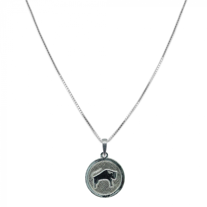 Lantisor argint personalizat medalion zodie Taur zodiac european argint 4201VEN450 Dras [1]