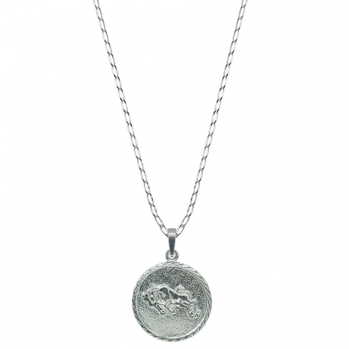 Lantisor argint personalizat medalion zodie Taur zodiac european argint 4202FIG470 Dras [1]
