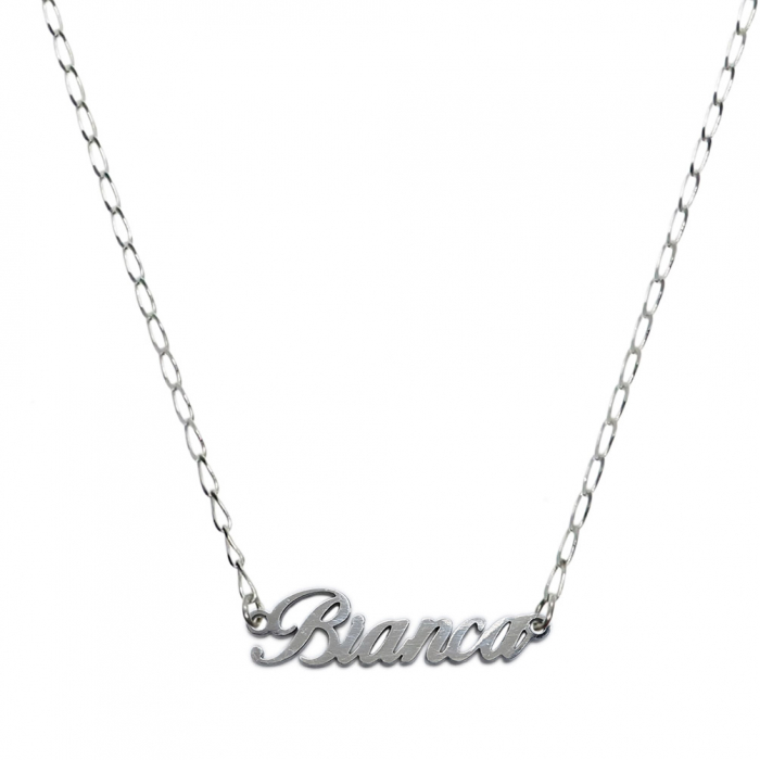 Lantisor argint personalizat nume Bianca argint 9450FIG01305 Dras [1]