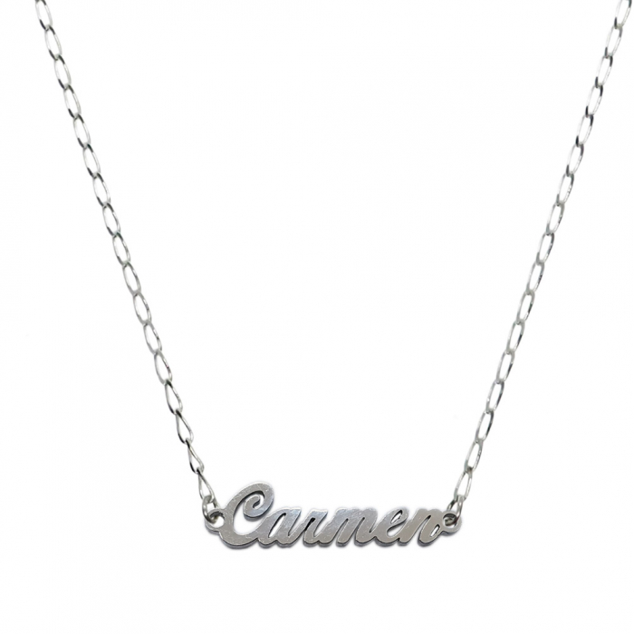 Lantisor argint personalizat nume Carmen argint 9445FIG01305 Dras [1]
