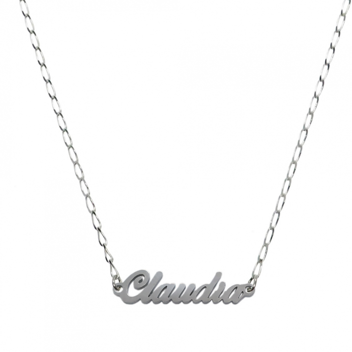 Lantisor argint personalizat nume Claudia argint 9437FIG01270 Dras [1]