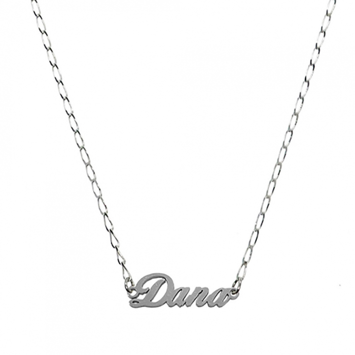 Lantisor argint personalizat nume Dana argint 9429FIG01270 Dras [1]