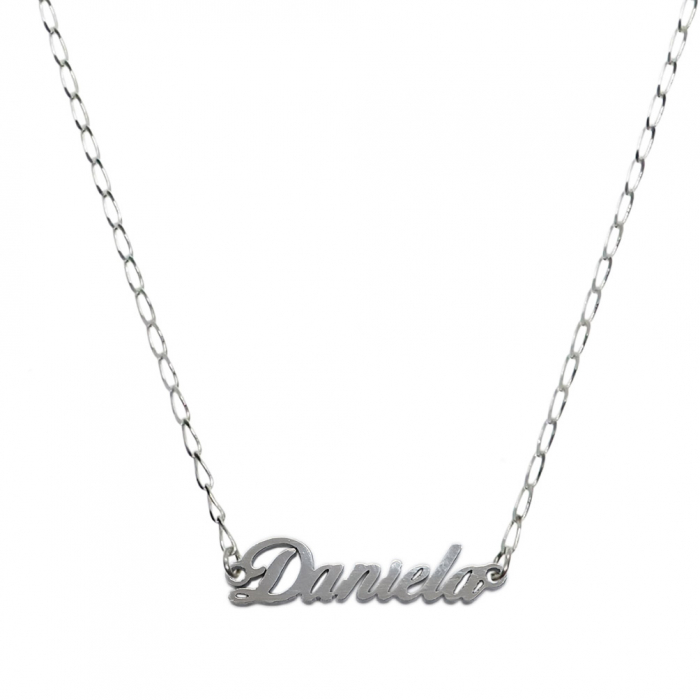 Lantisor argint personalizat nume Daniela argint 9449FIG01305 Dras [1]