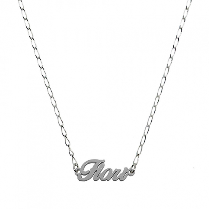Lantisor argint personalizat nume Flori argint 9453FIG01305 Dras [1]