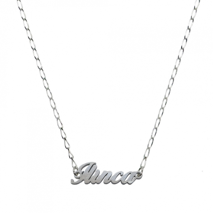 Lantisor argint personalizat nume Ilinca argint 9455FIG01305 Dras [1]