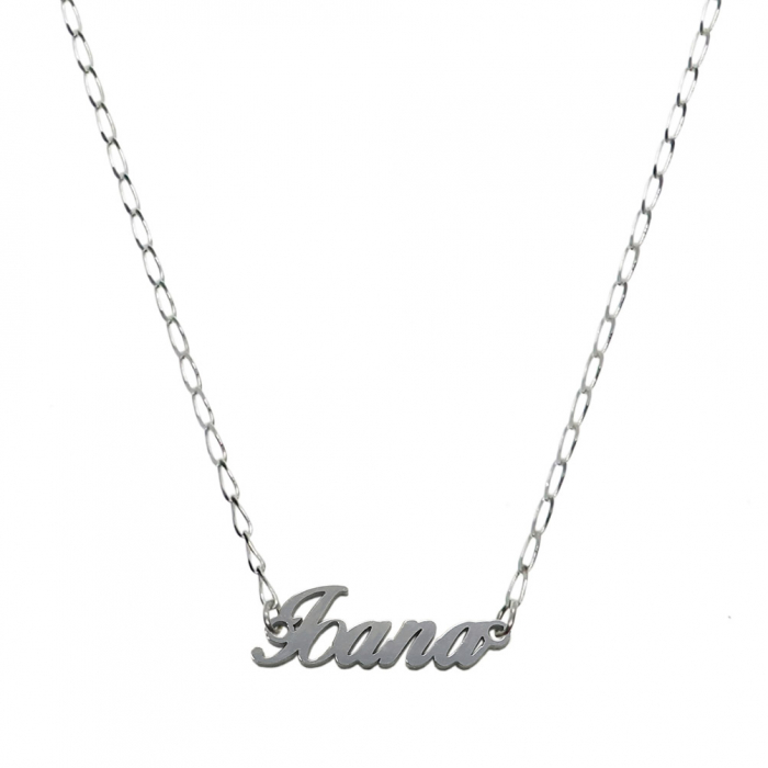 Lantisor argint personalizat nume Ioana argint 9432FIG01305 Dras [1]