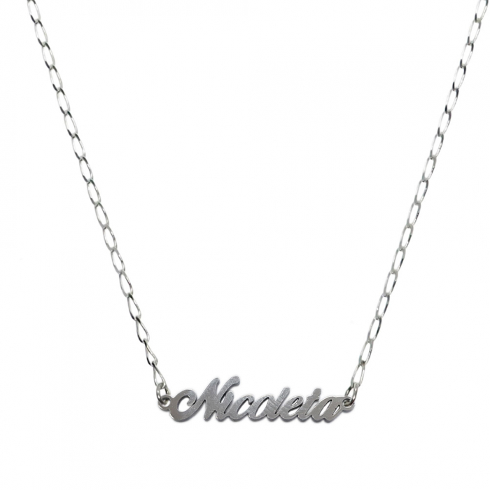 Lantisor argint personalizat nume Nicoleta argint 9447FIG01305 Dras [1]