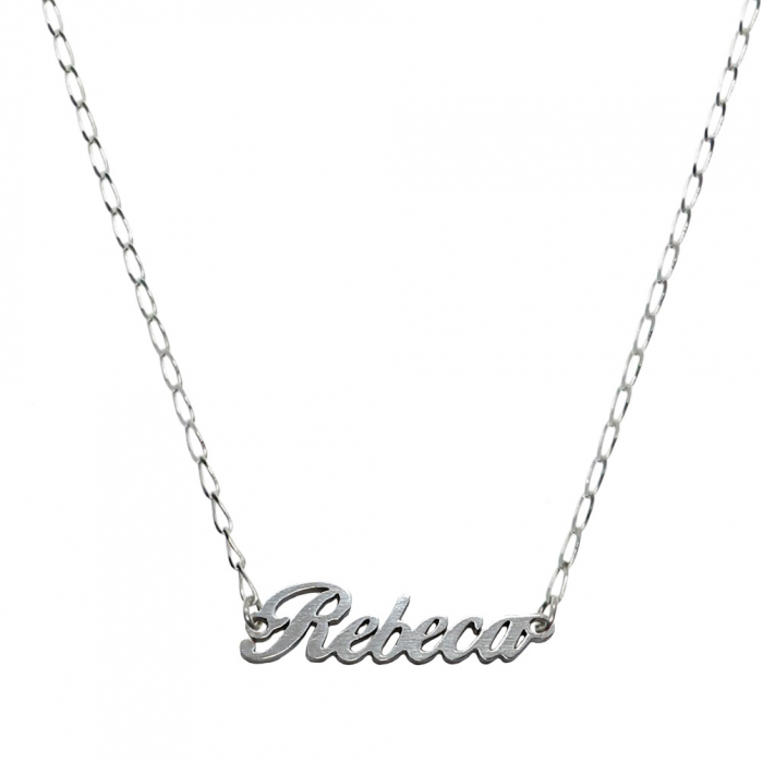 Lantisor argint personalizat nume Rebeca argint 9459FIG01270 Dras [1]