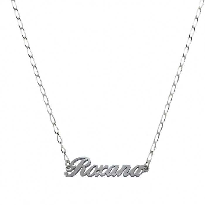 Lantisor argint personalizat nume Roxana argint 9464FIG01305 Dras [1]