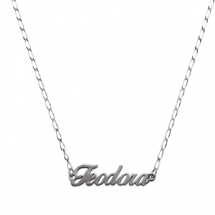 Lantisor argint personalizat nume Teodora argint 9422FIG01270 Dras [1]