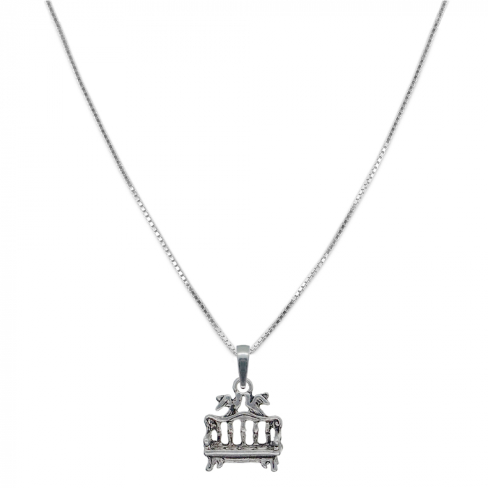 Lantisor argint personalizat pandantiv Bancuta porumbei 6978VEN390 Dras [1]