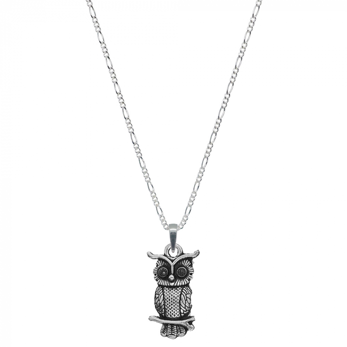 Lantisor argint personalizat pandantiv Bufnita 9687FIG31440 Dras [1]