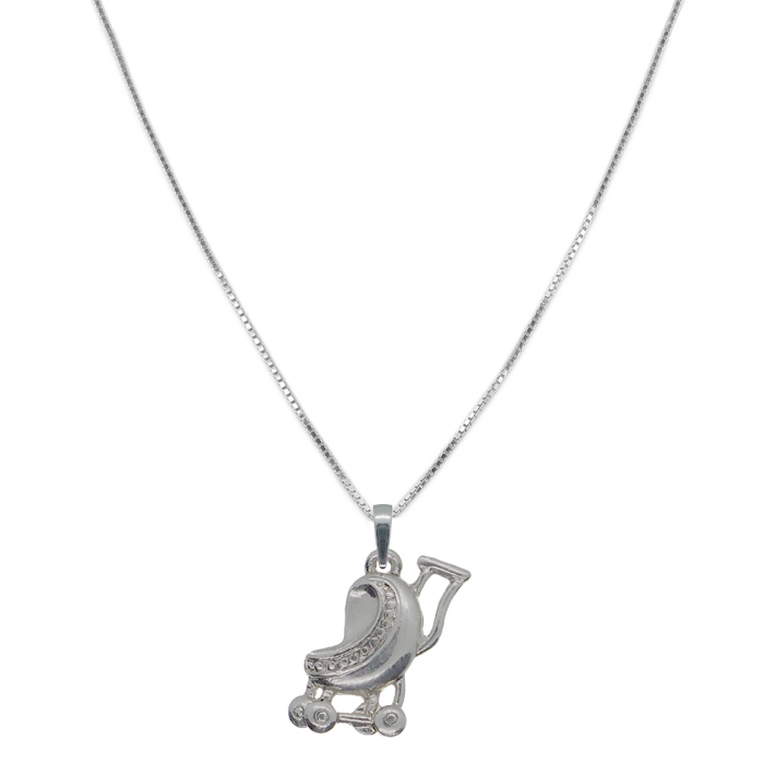 Lantisor argint personalizat pandantiv Carucior bebe 6979VEN750 Dras [1]