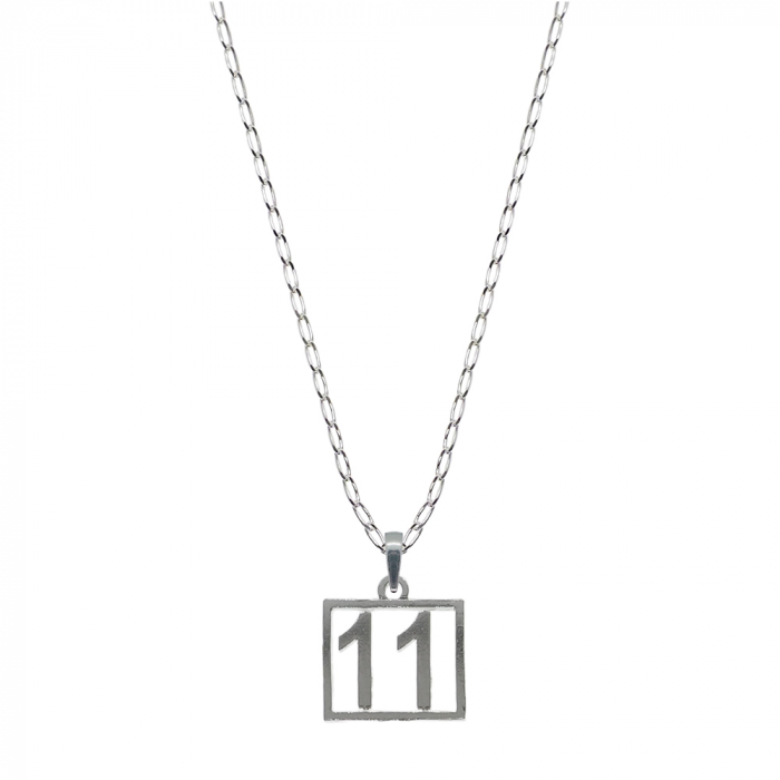 Lantisor argint personalizat pandantiv Cifra 11 numar norocos cifre aniversare 10251_1FIG01430 Dras [1]