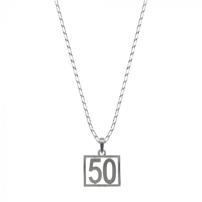 Lantisor argint personalizat pandantiv Cifra 50 numar norocos cifre aniversare 10255_0FIG01465 Dras [1]