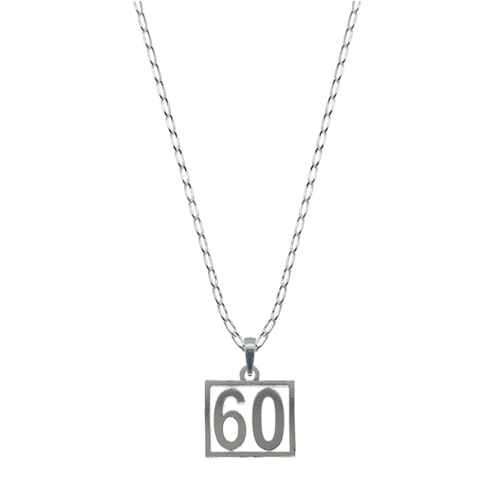 Lantisor argint personalizat pandantiv Cifra 60 numar norocos cifre aniversare 10256_0FIG01430 Dras [1]