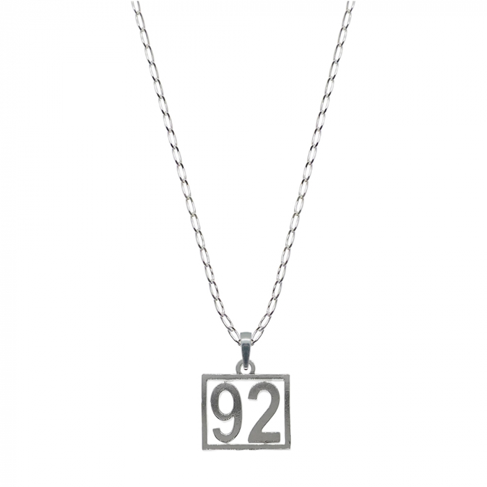 Lantisor argint personalizat pandantiv Cifra 92 numar norocos cifre aniversare 10249_2FIG01430 Dras [1]