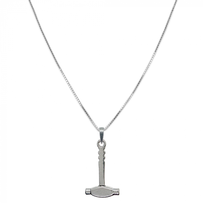 Lantisor argint personalizat pandantiv Ciocan 9374VEN450 Dras [1]