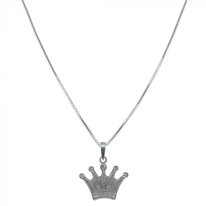 Lantisor argint personalizat pandantiv Coroana 9578VEN470 Dras [1]