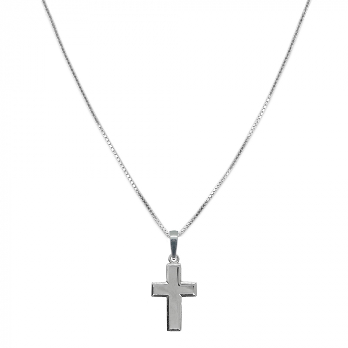 Lantisor argint personalizat pandantiv Cruciulita 9812VEN360 Dras [1]